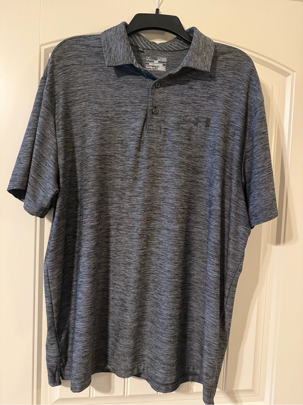 Under Armour Men's Heather Charcoal Performance Polo